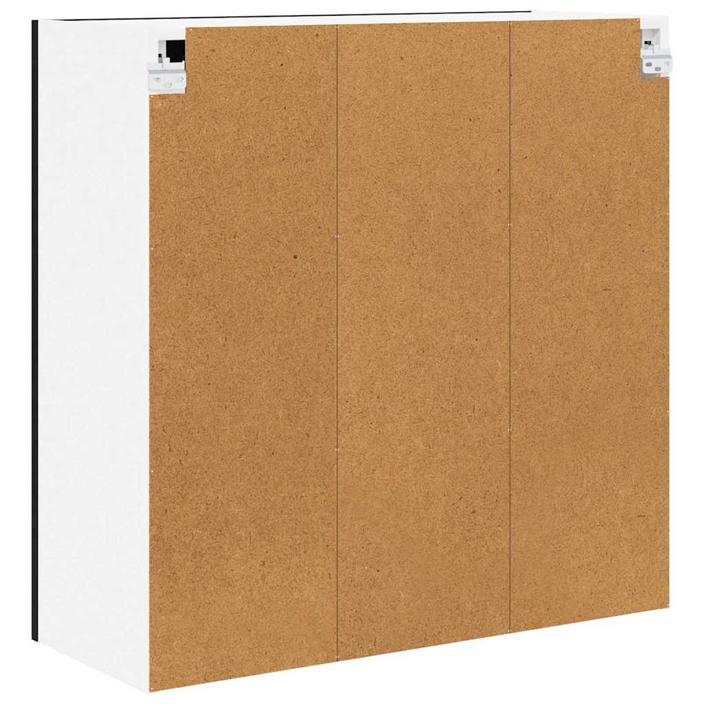 Dulap suspendat Riga Stejar Negru 80 x 31 x 80 cm Lemn compozit — imaginea 9