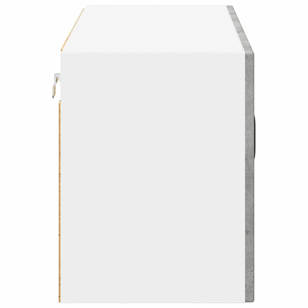 Dulap suspendat de bucatarie Gri din beton 80 x 31 x 40 cm — imaginea 8