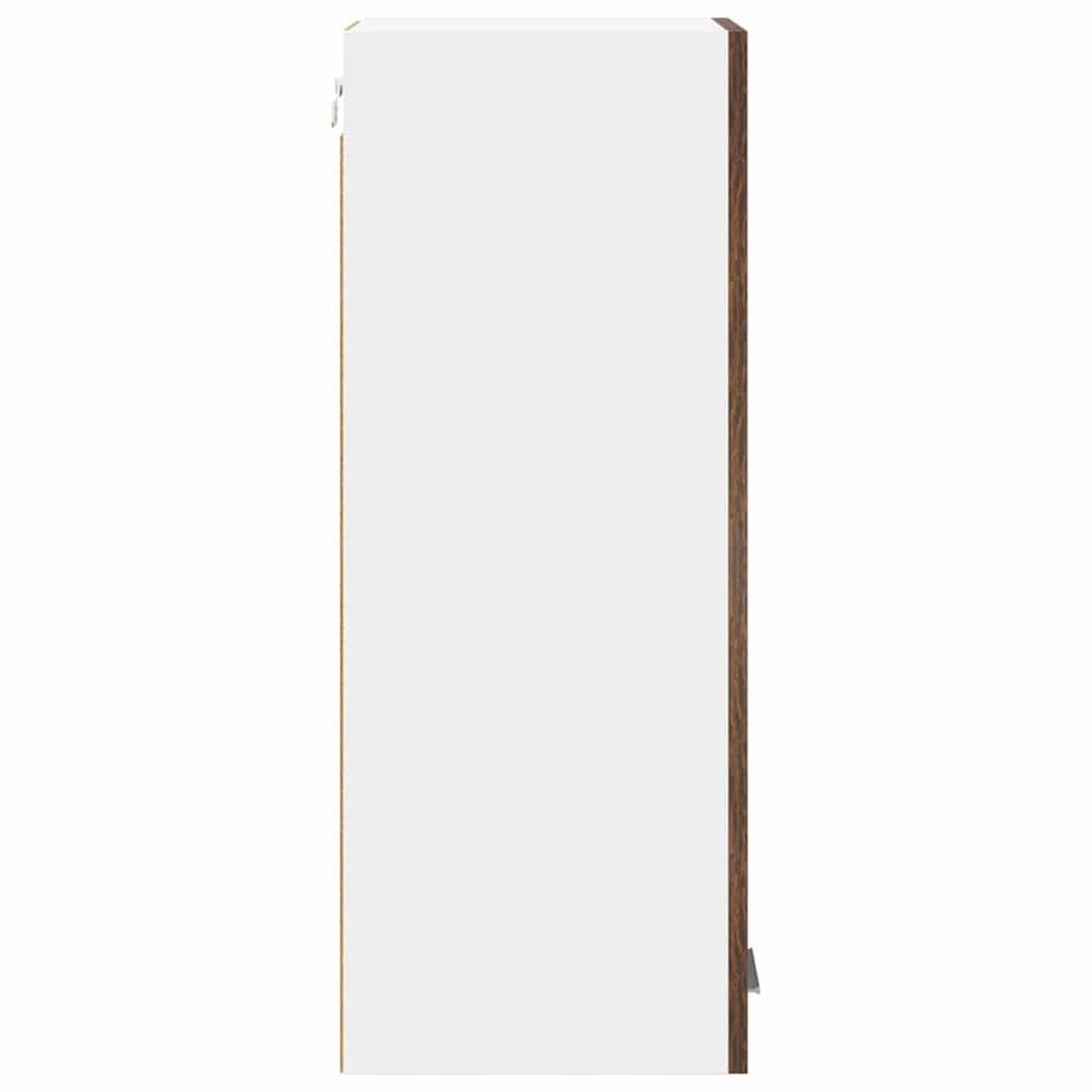 Dulap suspendat Riga Stejar afumat si alb 30 x 31 x 80 cm — imaginea 8