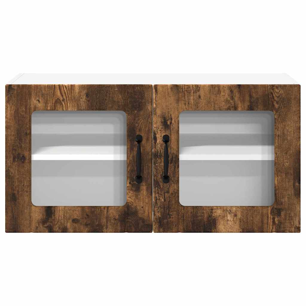 Dulap suspendat de bucatarie Stejar fumuriu 80 x 31 x 40 cm — imaginea 7