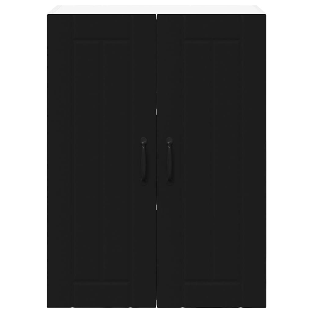 Dulap suspendat de bucatarie cu raft Negru 60 x 31 x 80 cm — imaginea 7