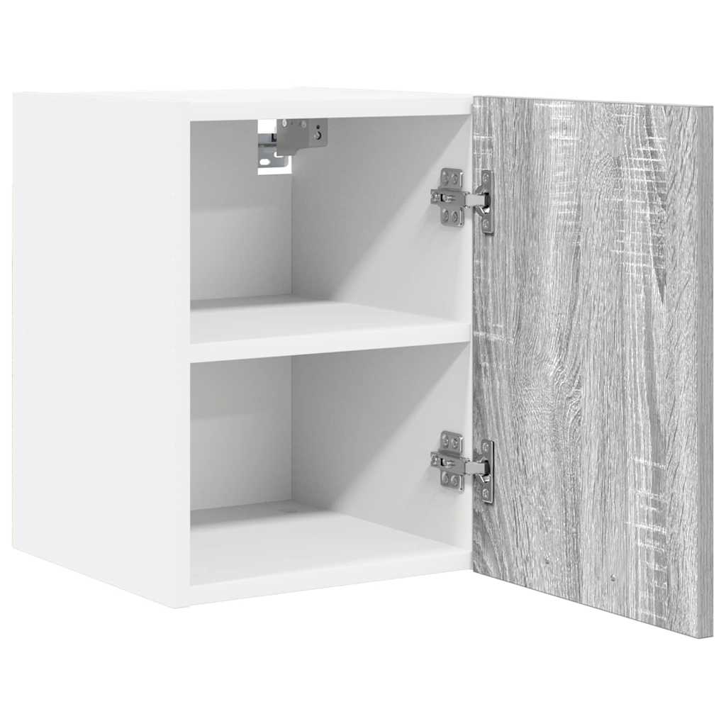 Dulap suspendat Riga 2 pcs Gri Sonoma si Alb 30 x 31 x 40 cm — imaginea 6