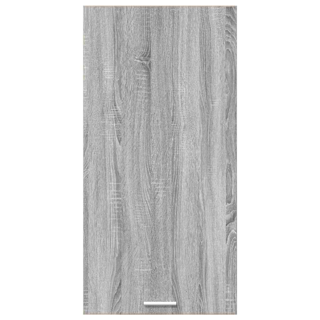 Dulap suspendat cu raft Riga Gri Sonoma si Alb 50 x 31 x 100 cm — imaginea 7