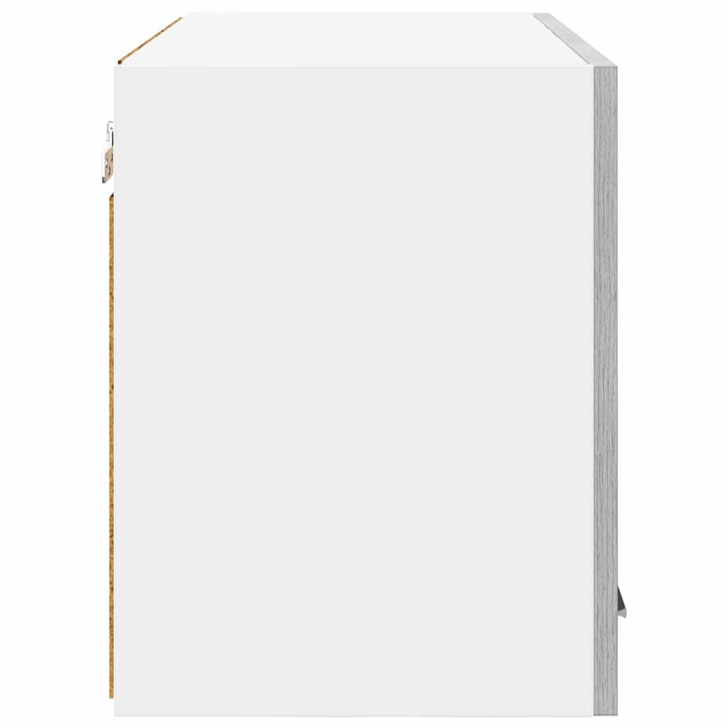 Dulap suspendat Riga 2 pcs Gri Sonoma si Alb 60 x 31 x 40 cm — imaginea 11