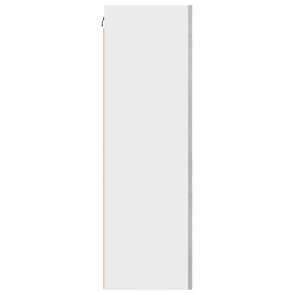 Dulap suspendat cu raft Riga Gri Sonoma si Alb 50 x 31 x 100 cm — imaginea 8