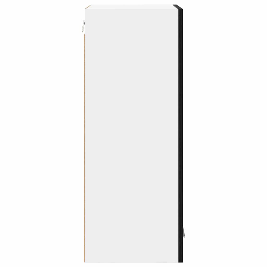 Dulap suspendat cu raft Riga 2 pcs Stejar Negru 40 x 31 x 80 cm — imaginea 9