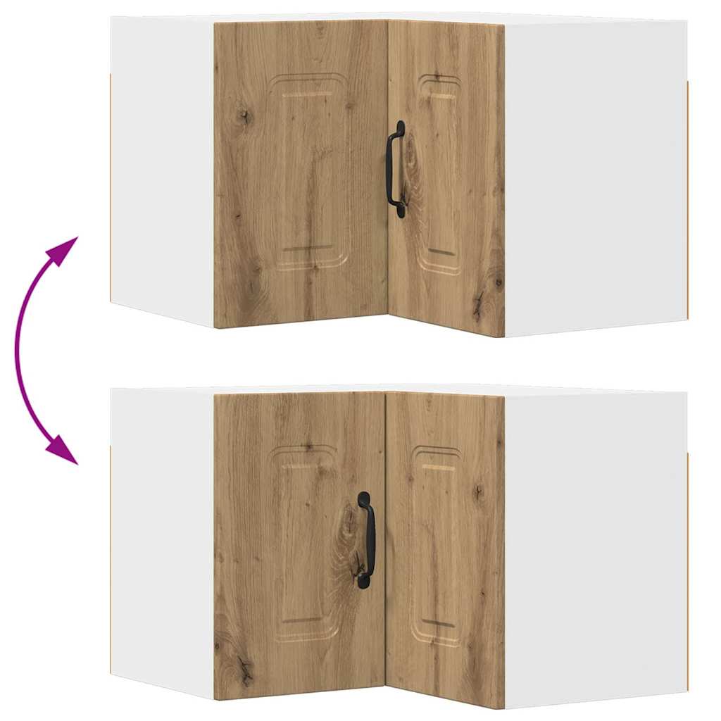 Dulap suspendat de bucatarie Stejar Artizanal 57 x 57 x 40 cm — imaginea 12