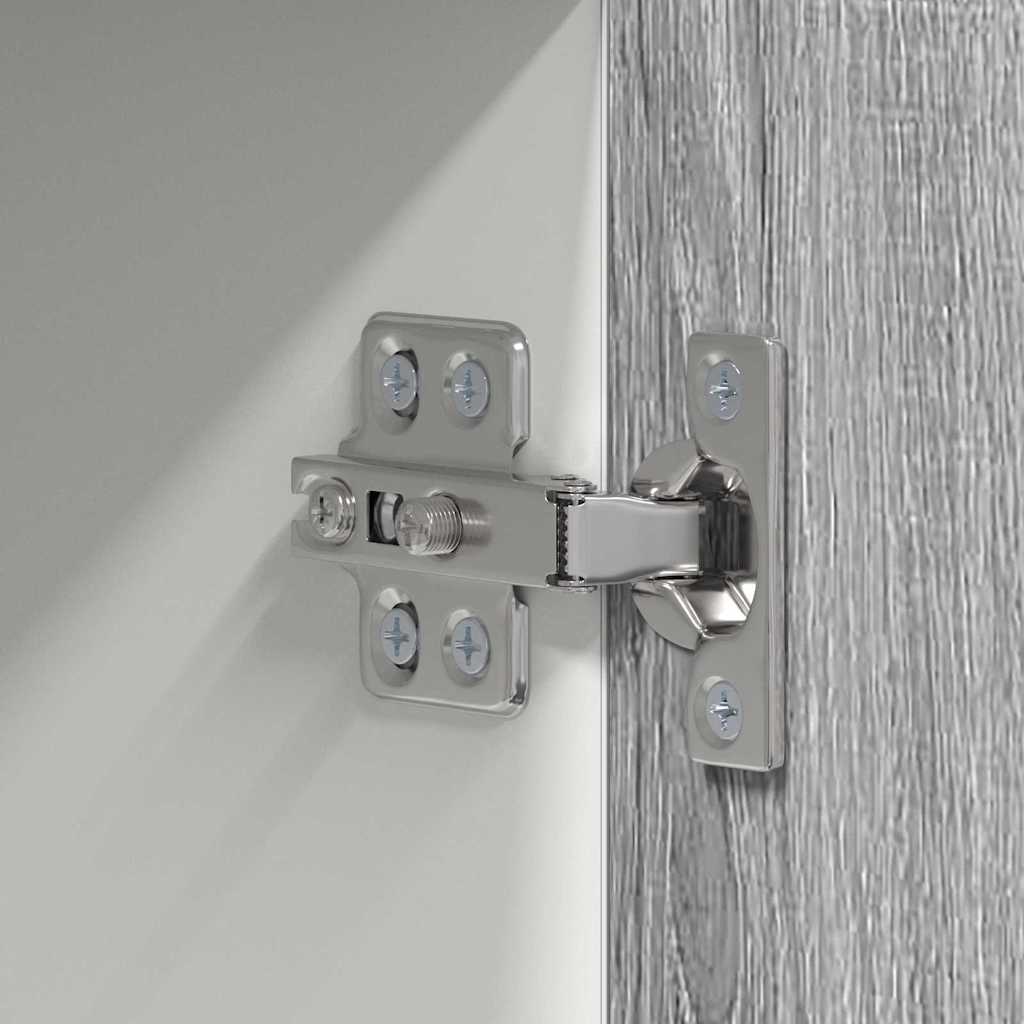 Dulap suspendat cu raft Riga Gri Sonoma si Alb 50 x 31 x 100 cm — imaginea 10