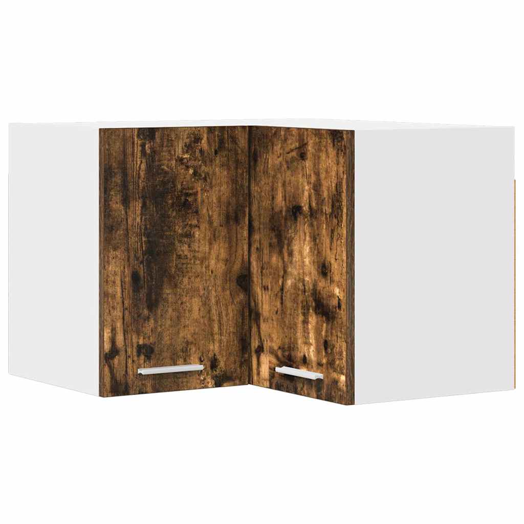 Dulap suspendat Riga Stejar afumat si alb 57 x 57 x 40 cm