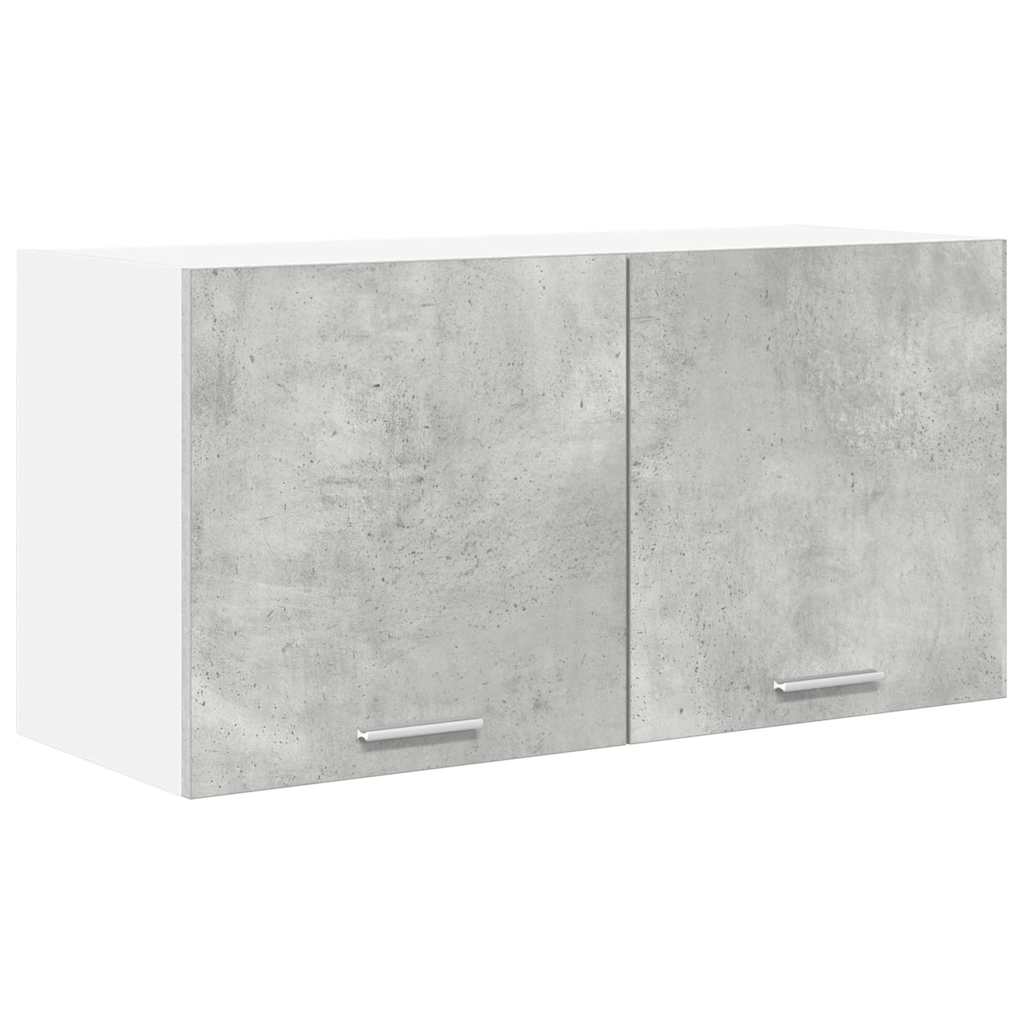 Dulap suspendat cu raft Riga Gri din beton 80 x 31 x 40 cm