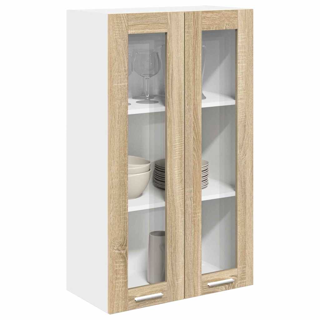 Dulap suspendat cu raft Riga Stejar Sonoma 60 x 31 x 100 cm — imaginea 4