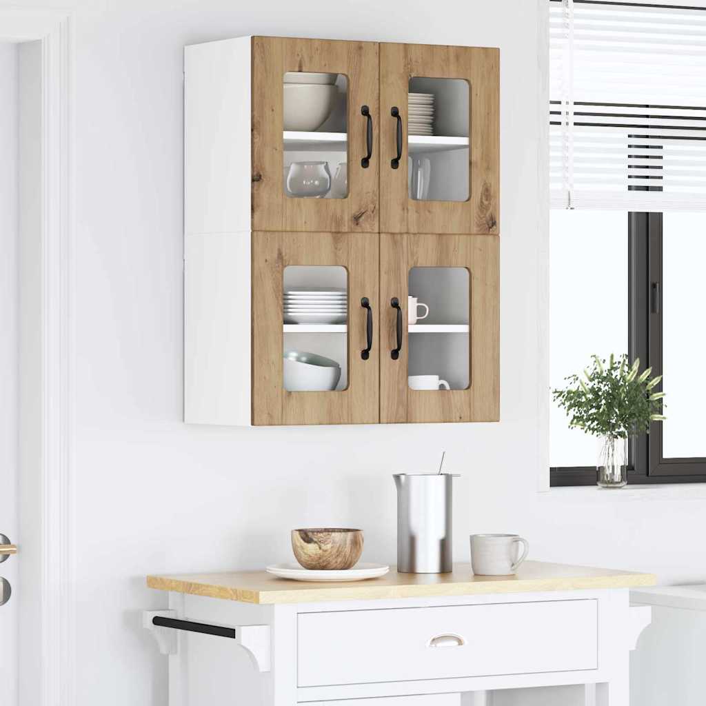 Dulap suspendat de bucatarie Stejar Artizanal 60 x 31 x 40 cm — imaginea 5