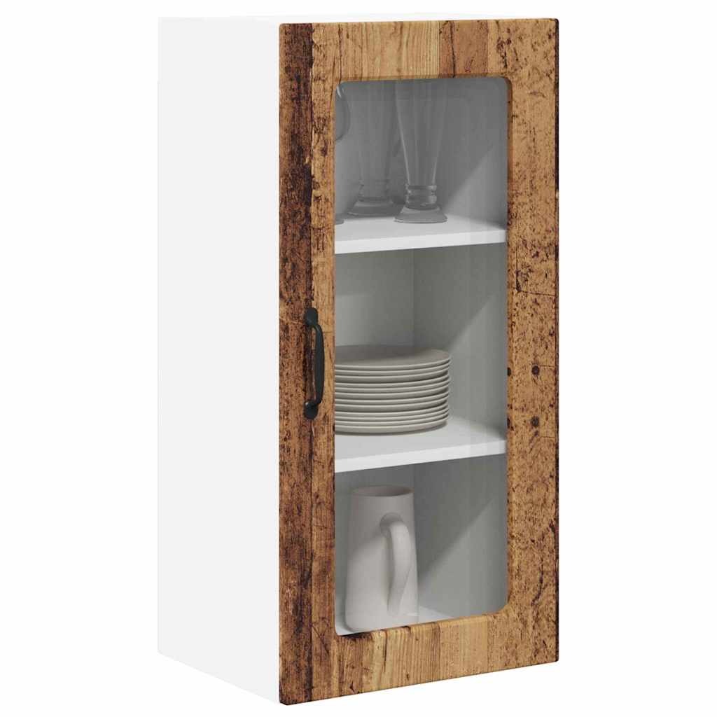 Dulap suspendat de bucatarie 2 pcs Lemn Vechi 40 x 31 x 80 cm — imaginea 4