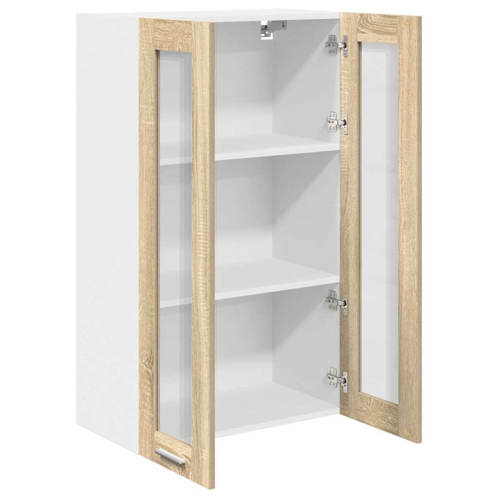 Dulap suspendat cu raft Riga Stejar Sonoma 60 x 31 x 100 cm — imaginea 6