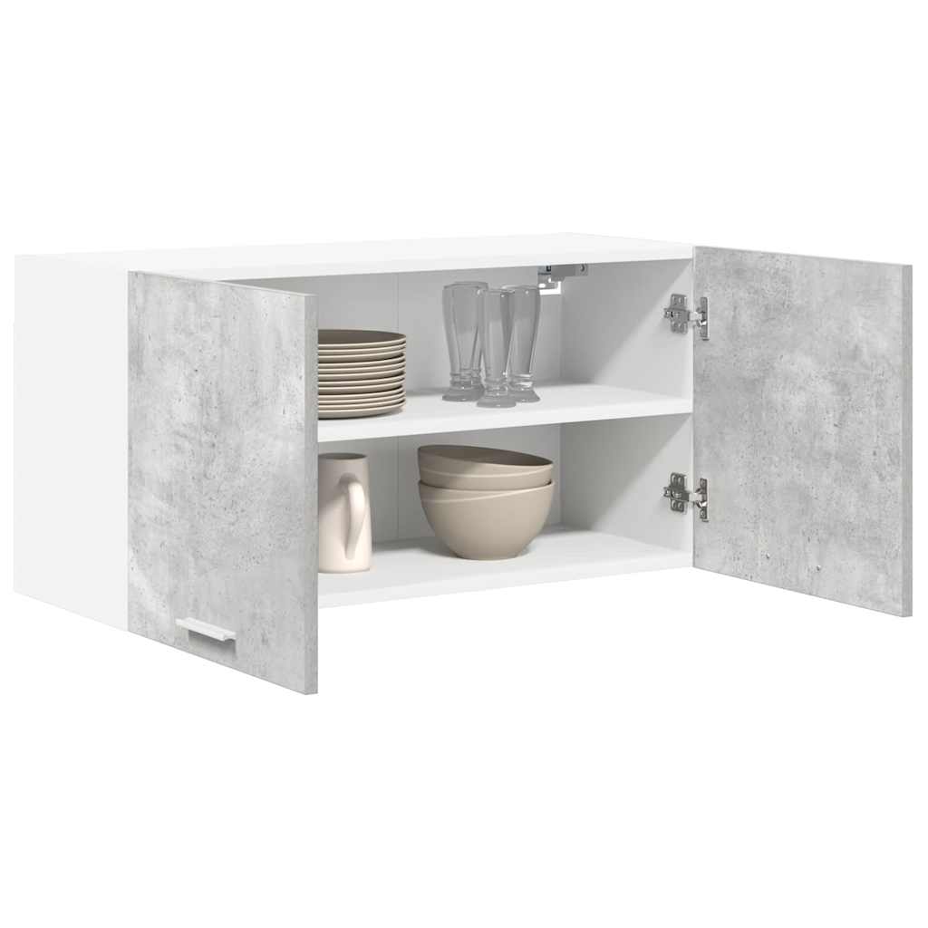 Dulap suspendat cu raft Riga Gri din beton 80 x 31 x 40 cm — imaginea 4