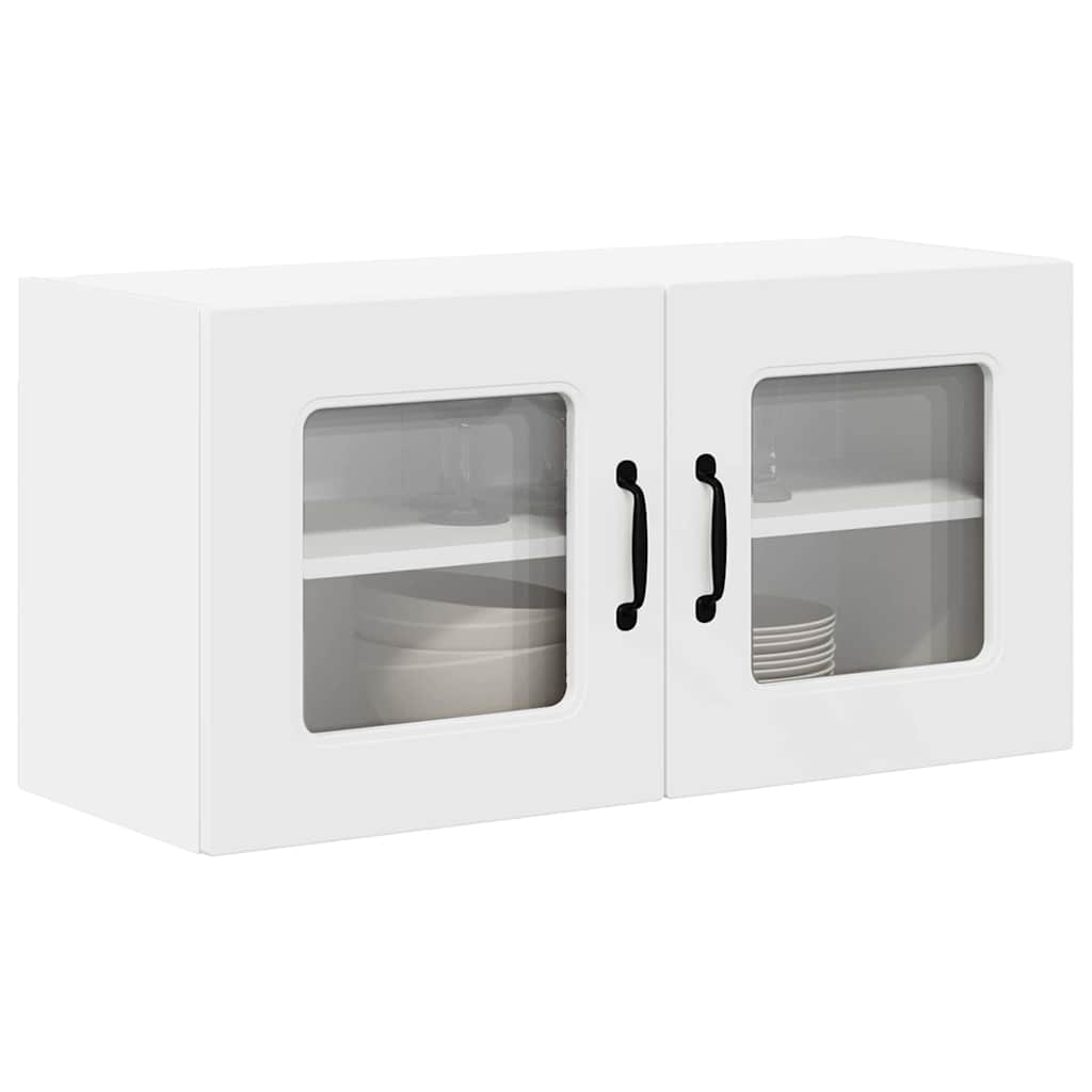 Dulap suspendat de bucatarie Alb 80 x 31 x 40 cm Lemn compozit — imaginea 4