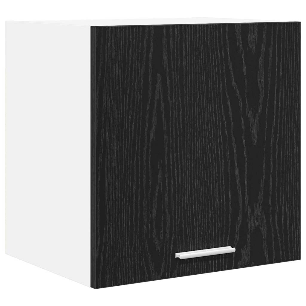 Dulap suspendat Riga 2 pcs Stejar negru si Alb 40 x 31 x 40 cm — imaginea 6