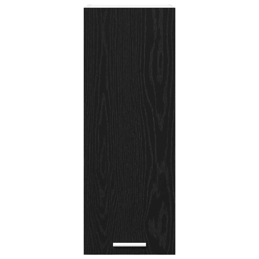 Dulap suspendat cu usa Riga Stejar negru si Alb 30 x 31 x 80 cm — imaginea 7