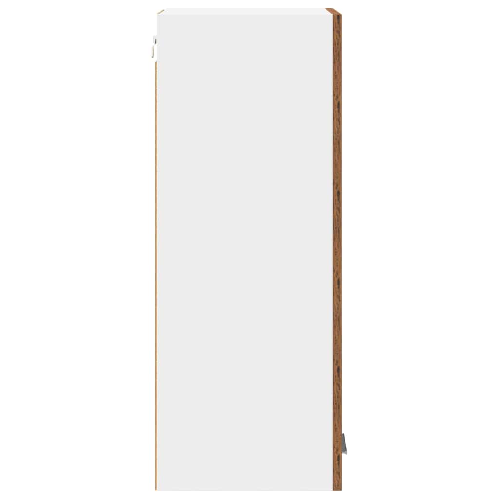 Dulap suspendat Riga 2 pcs Lemn vechi si Alb 30 x 31 x 80 cm — imaginea 9