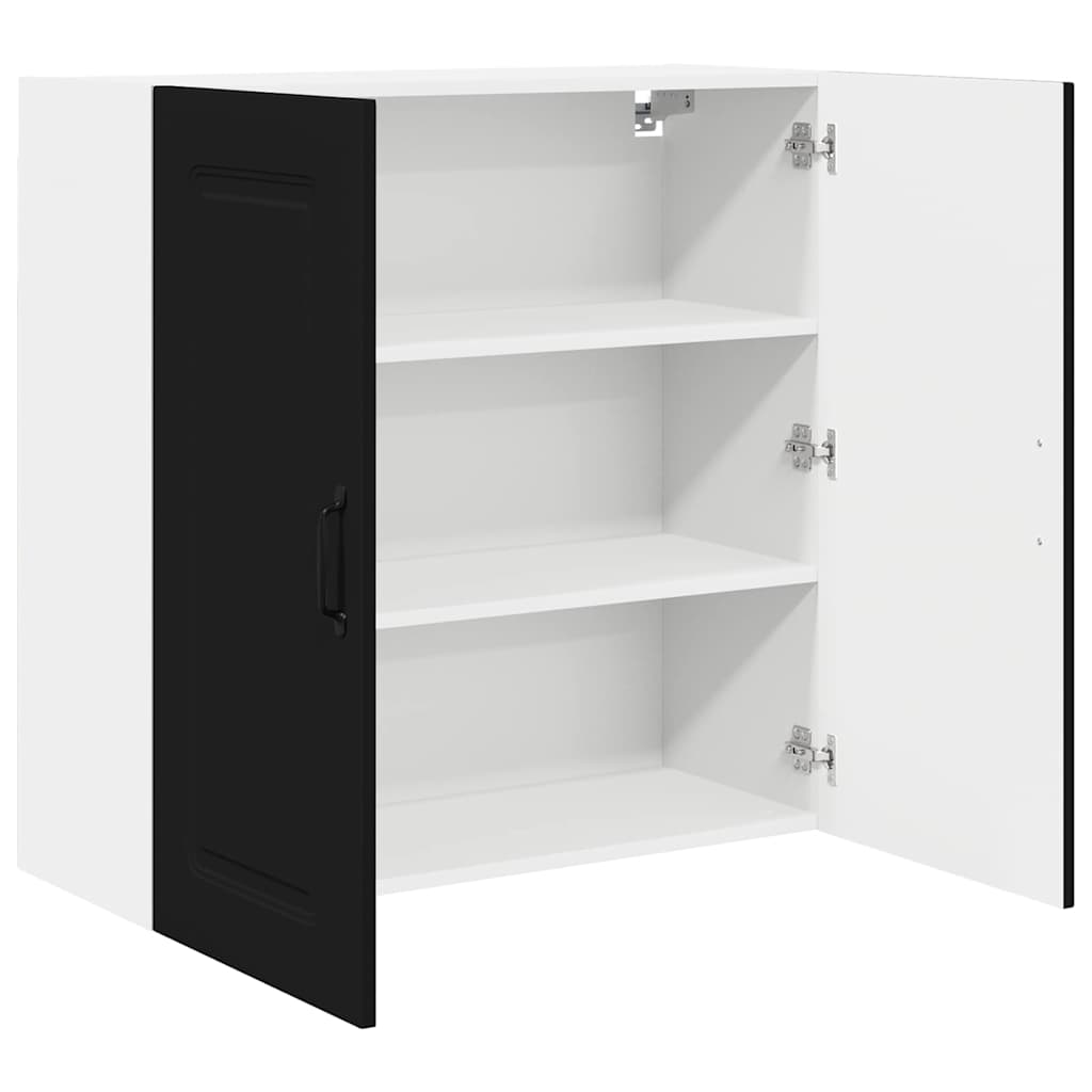 Dulap suspendat de bucatarie cu raft Negru 80 x 31 x 80 cm — imaginea 6