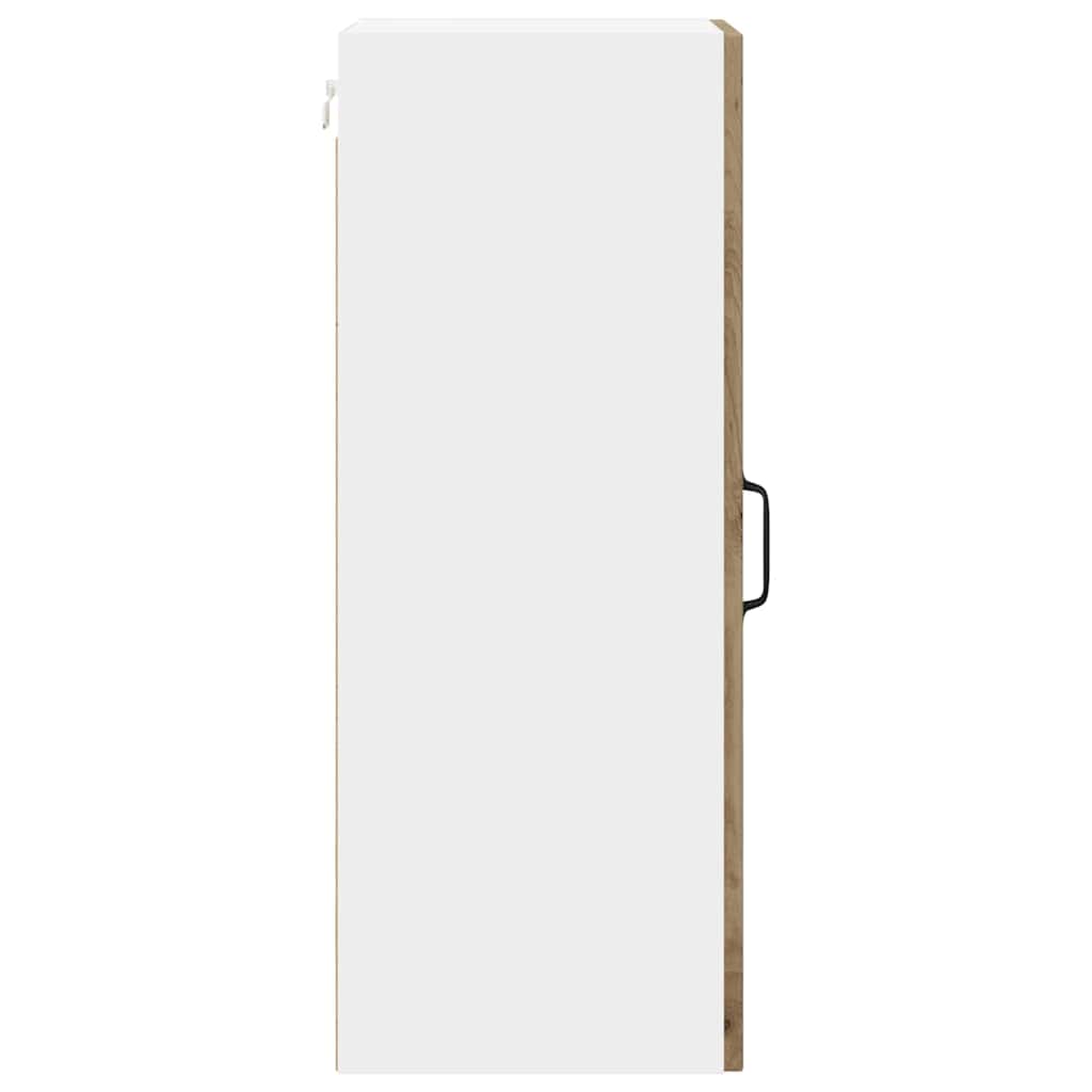Dulap suspendat de bucatarie cu raft 2 pcs Stejar Artizanal — imaginea 9