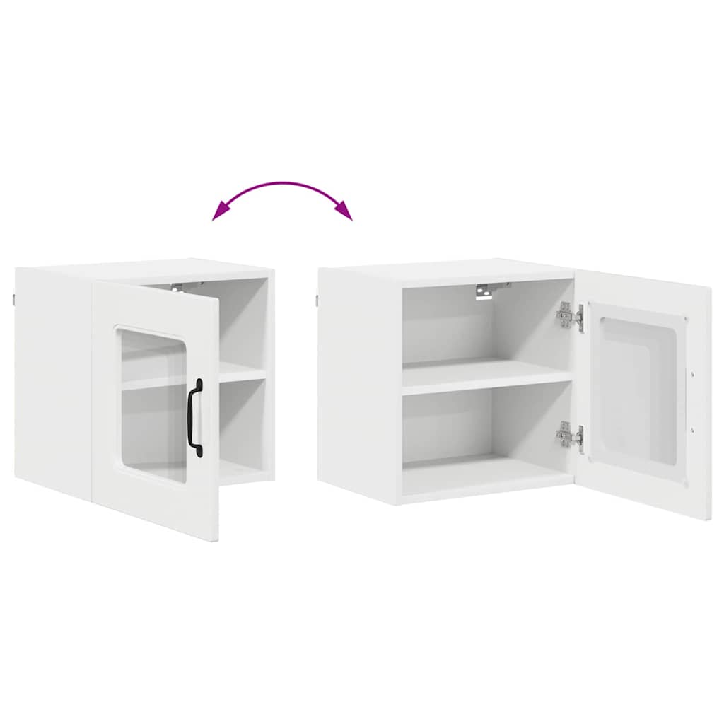 Dulap suspendat de bucatarie 2 pcs Alb lucios 40 x 31 x 40 cm — imaginea 13