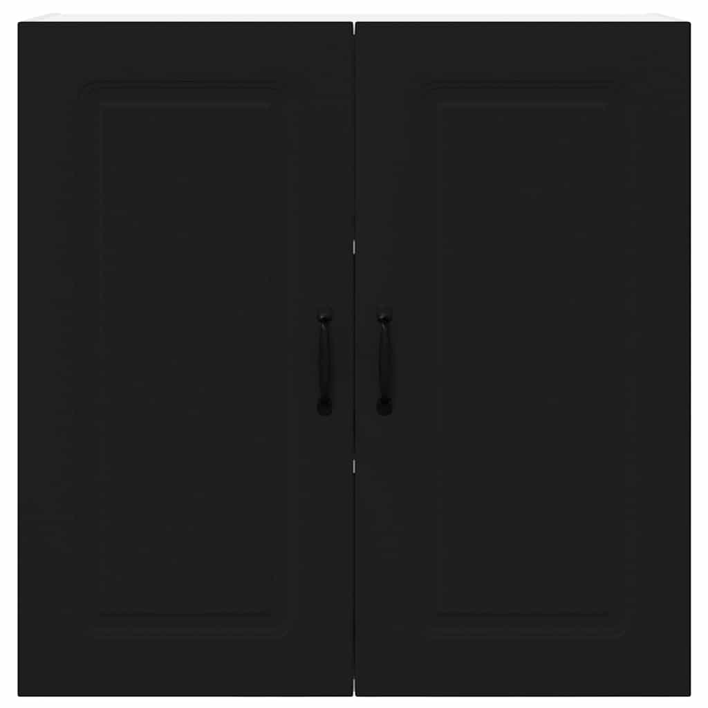 Dulap suspendat de bucatarie cu raft Negru 80 x 31 x 80 cm — imaginea 7