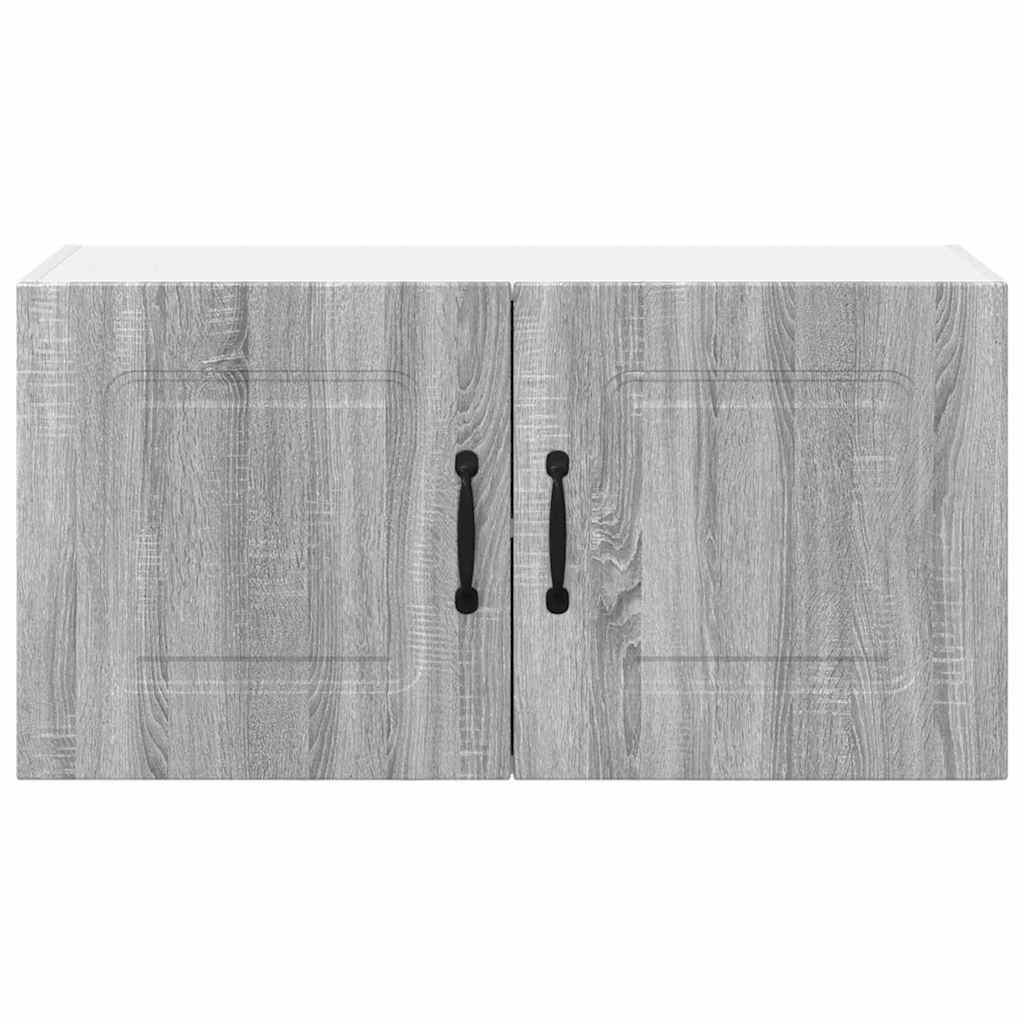 Dulap suspendat de bucatarie cu raft Gri Sonoma 80 x 31 x 40 cm — imaginea 7