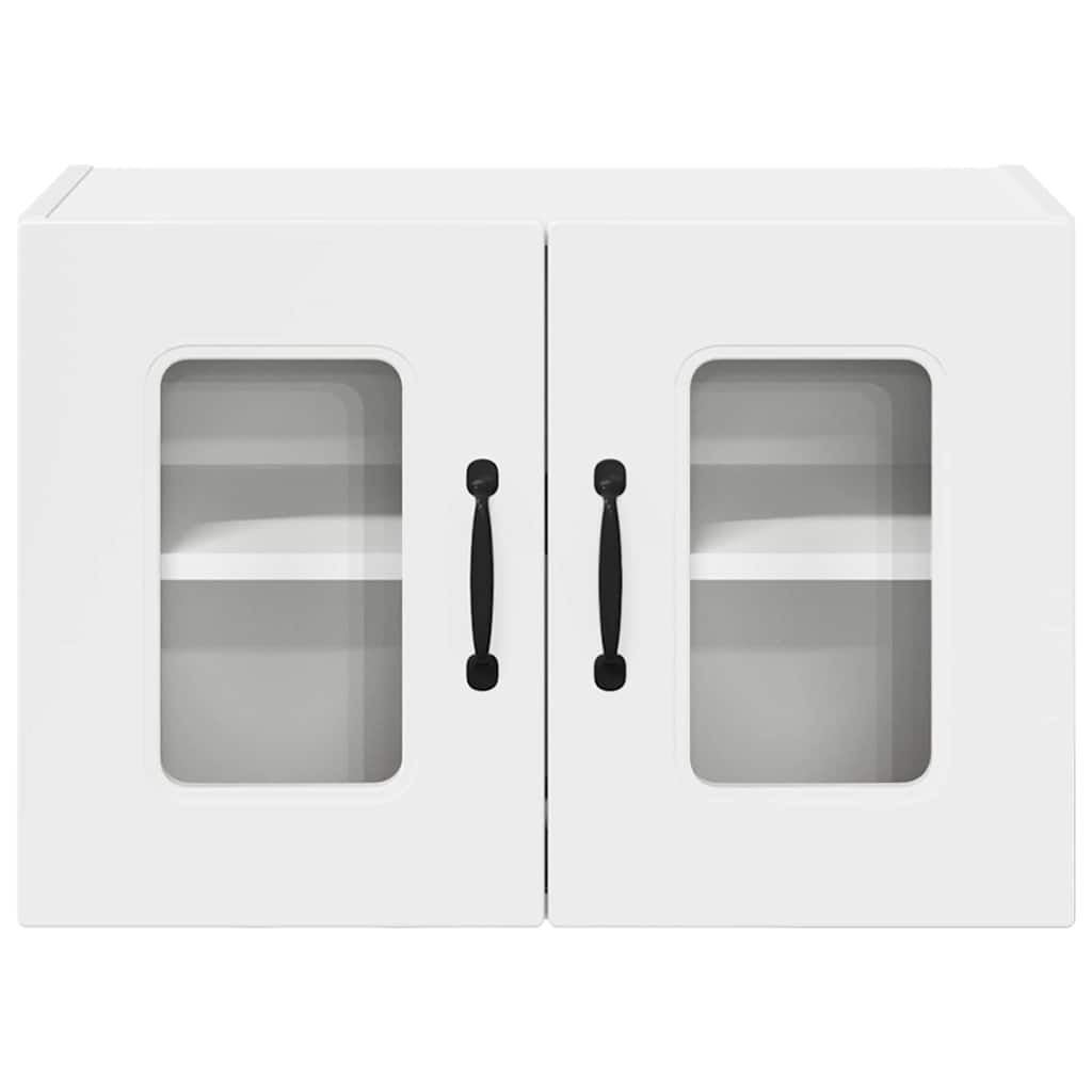 Dulap suspendat de bucatarie cu raft Alb lucios 60 x 31 x 40 cm — imaginea 8