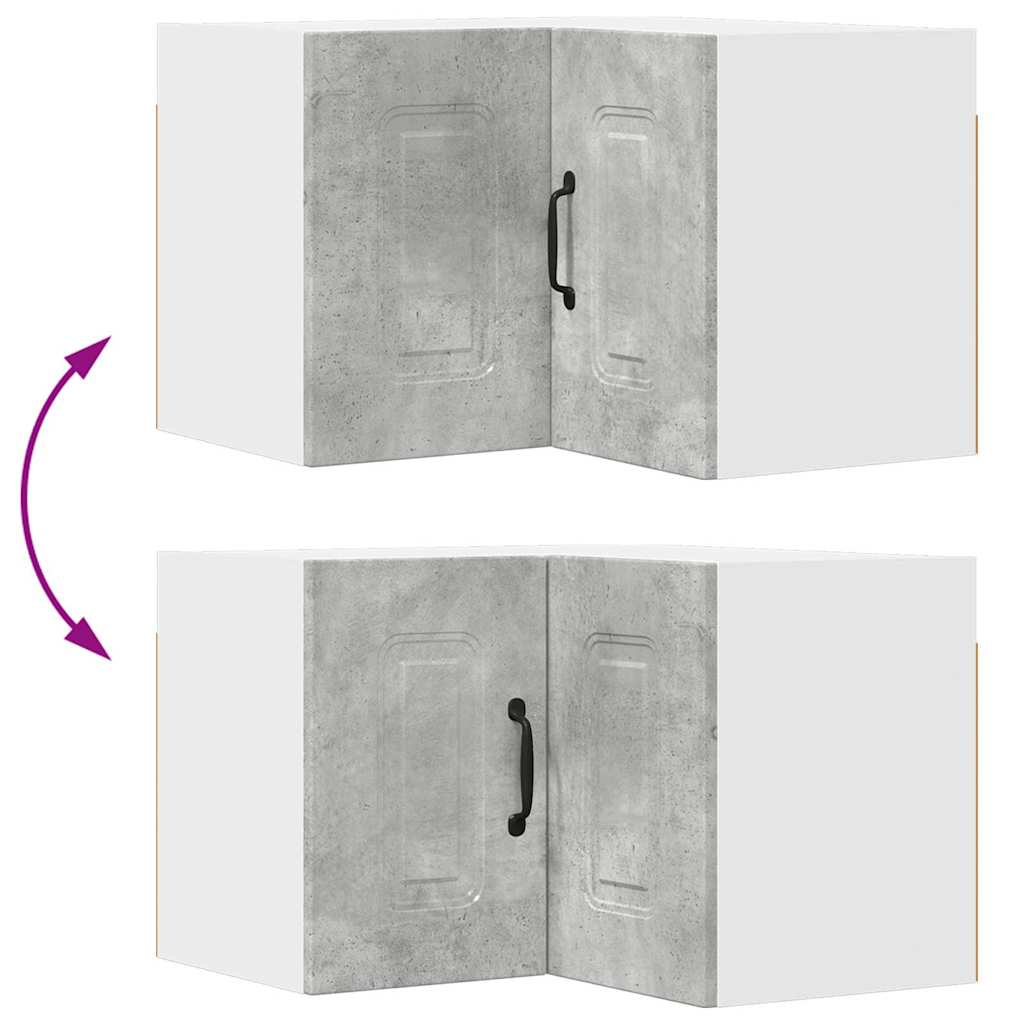 Dulap suspendat de bucatarie Gri din beton 57 x 57 x 40 cm — imaginea 12
