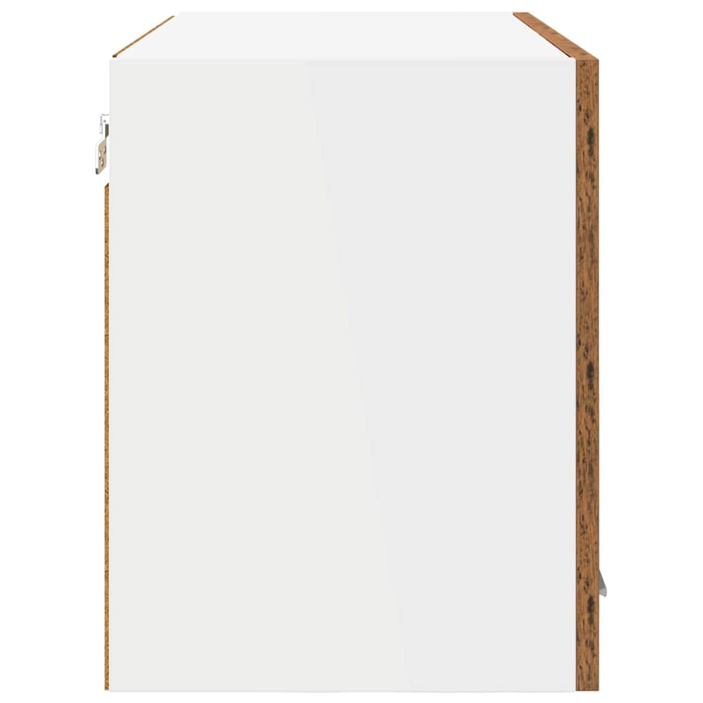 Dulap suspendat cu raft Riga 2 pcs Lemn Vechi 60 x 31 x 40 cm — imaginea 9