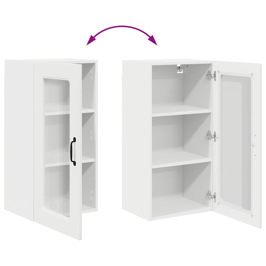 Dulap suspendat de bucatarie Alb 40 x 31 x 80 cm Lemn compozit — imaginea 12
