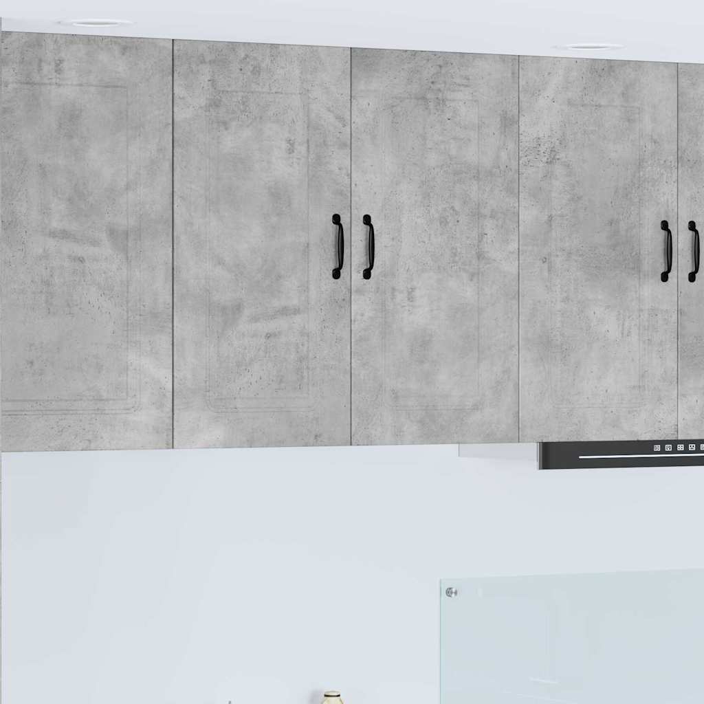 Dulap suspendat de bucatarie Gri din beton 80 x 31 x 80 cm — imaginea 2