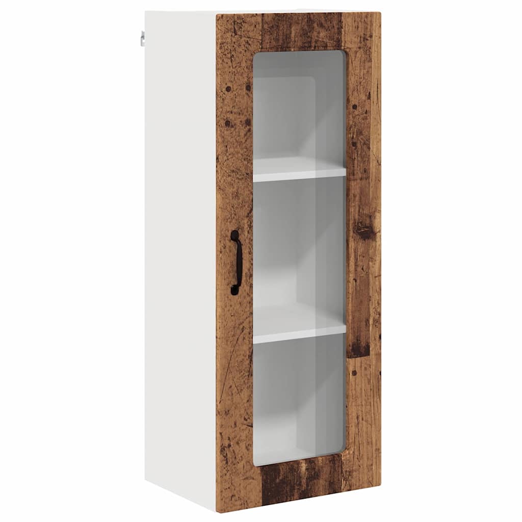 Dulap suspendat de bucatarie cu usa Lemn Vechi 40 x 31 x 100 cm