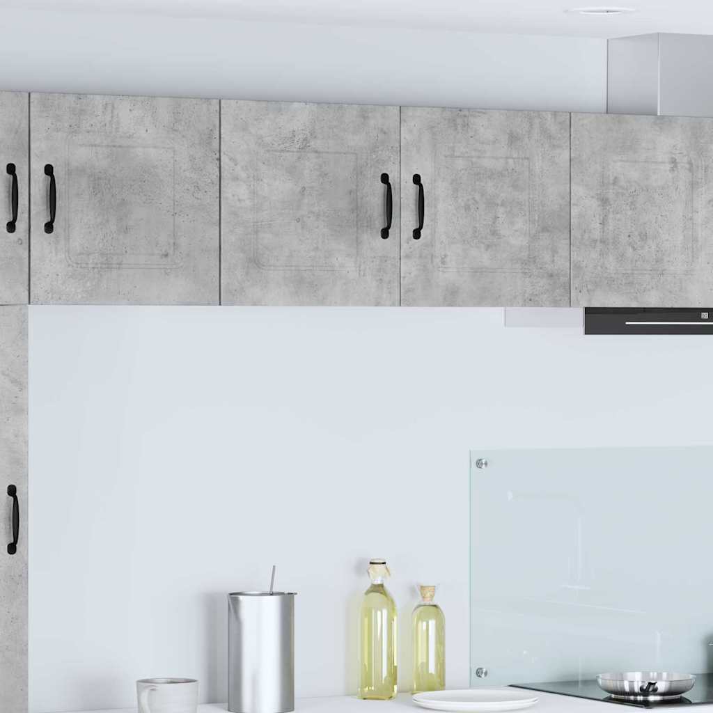Dulap suspendat de bucatarie Gri din beton 80 x 31 x 40 cm — imaginea 2