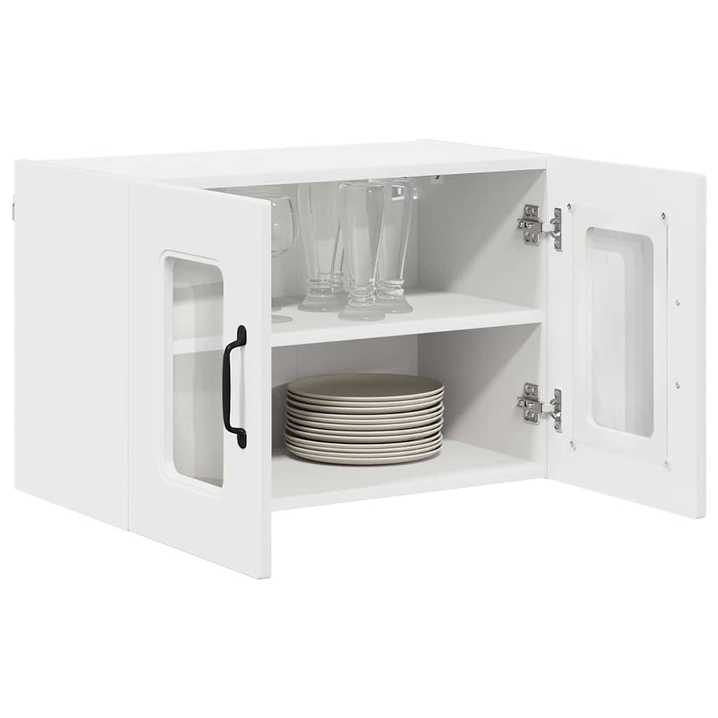 Dulap suspendat de bucatarie cu raft 2 pcs Alb 60 x 31 x 40 cm — imaginea 4