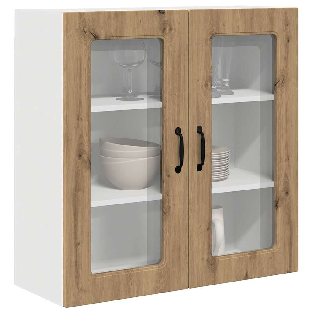 Dulap suspendat de bucatarie Stejar Artizanal 80 x 31 x 80 cm — imaginea 4