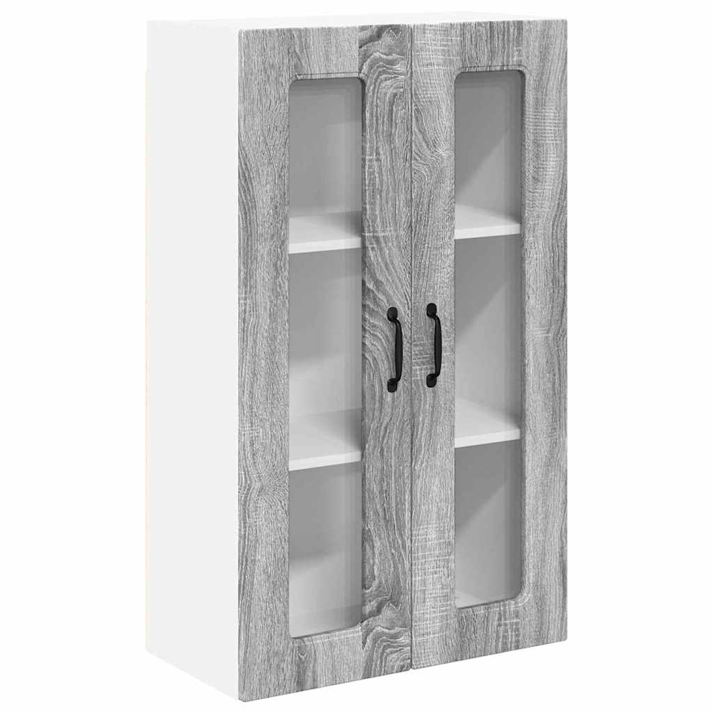 Dulap suspendat de bucatarie cu usa Gri Sonoma 60 x 31 x 100 cm