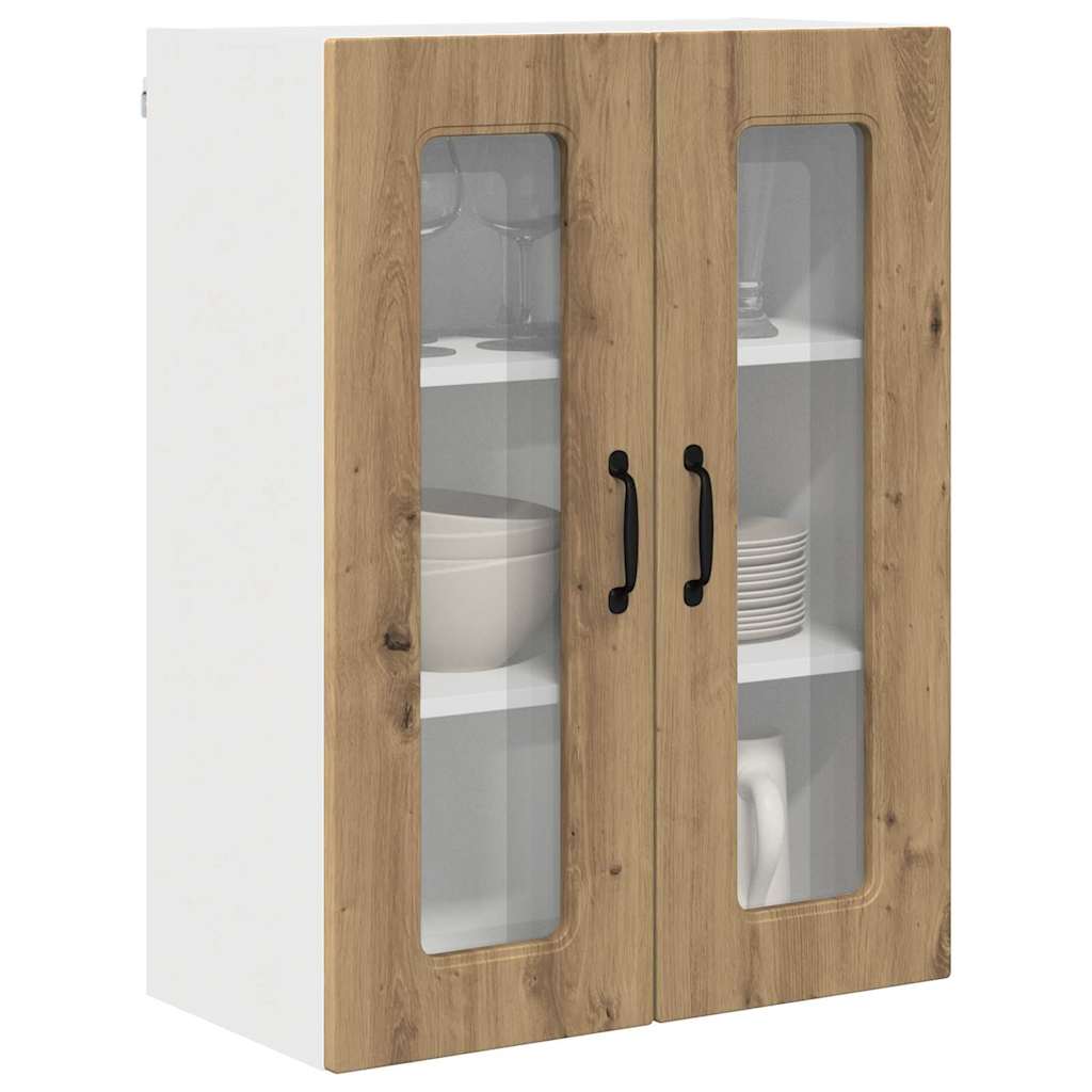 Dulap suspendat de bucatarie Stejar Artizanal 60 x 31 x 80 cm — imaginea 4
