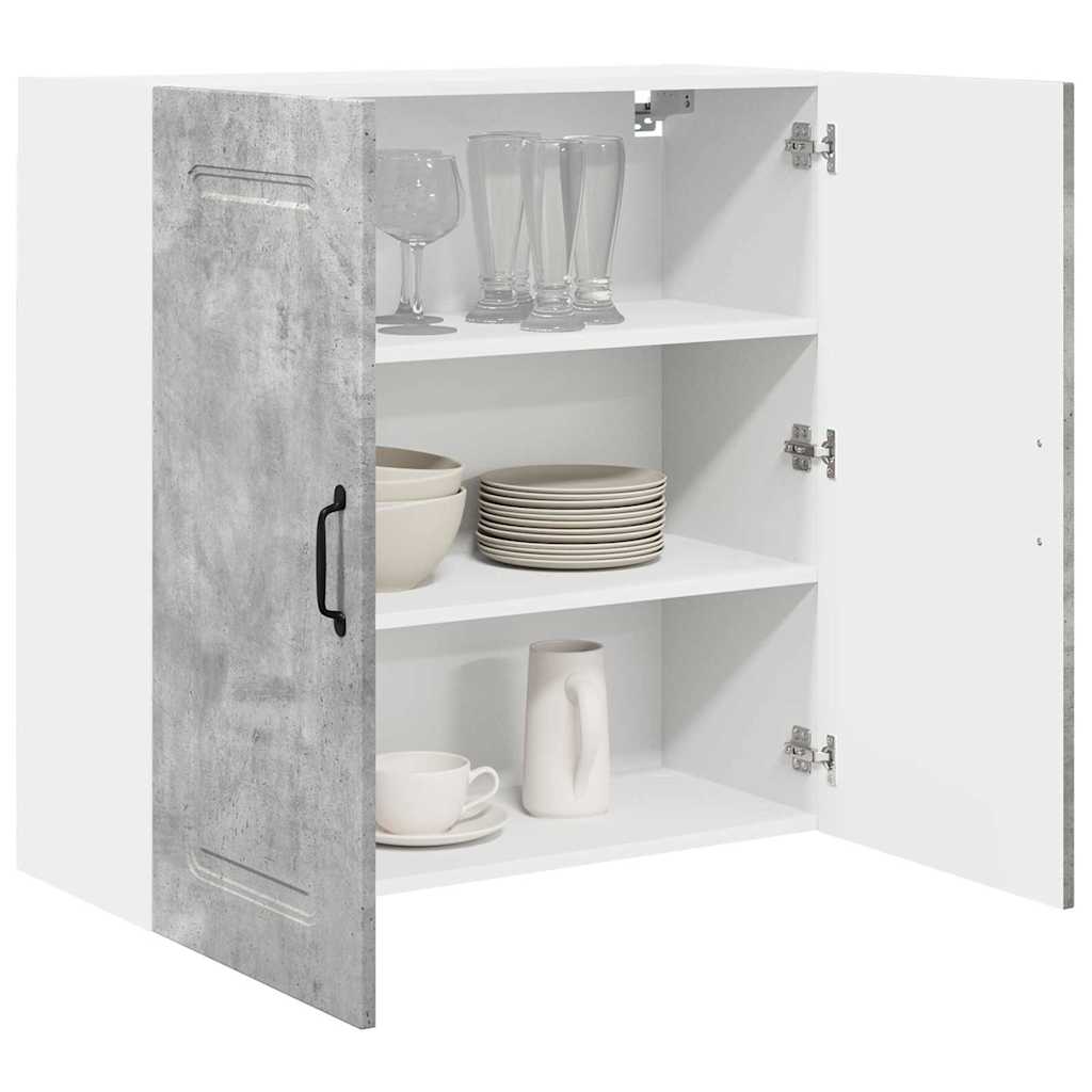 Dulap suspendat de bucatarie Gri din beton 80 x 31 x 80 cm — imaginea 4