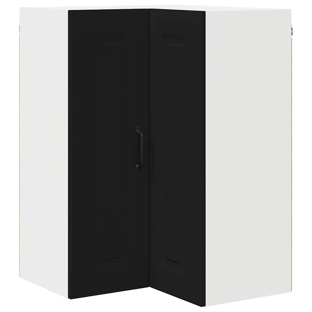 Dulap suspendat de bucatarie cu raft Negru 57 x 57 x 80 cm