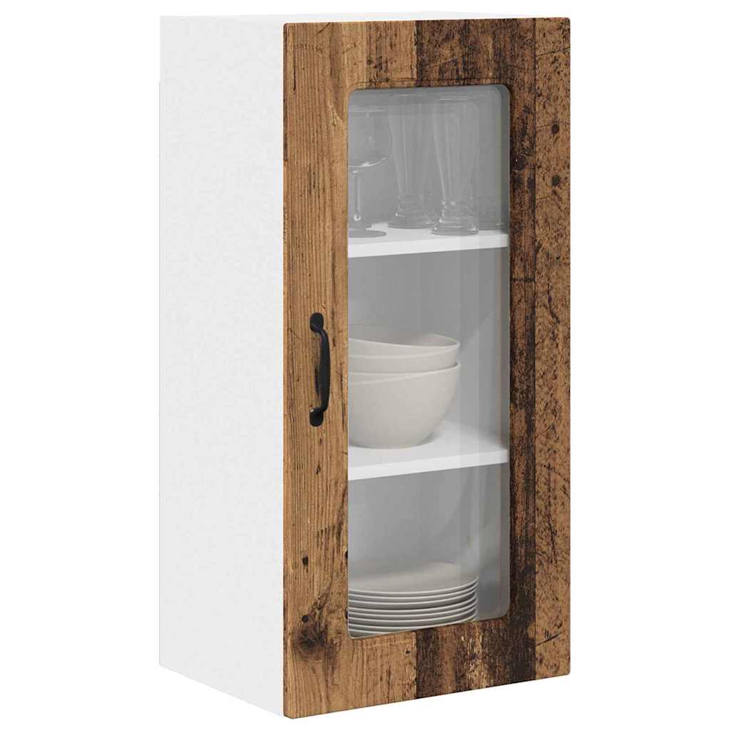 Dulap suspendat de bucatarie cu raft Lemn Vechi 40 x 31 x 80 cm — imaginea 4