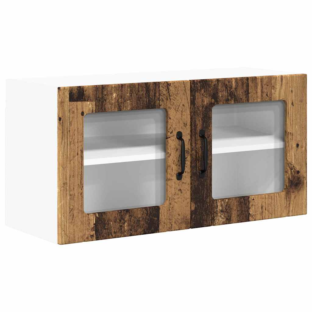 Dulap suspendat de bucatarie cu raft Lemn Vechi 80 x 31 x 40 cm