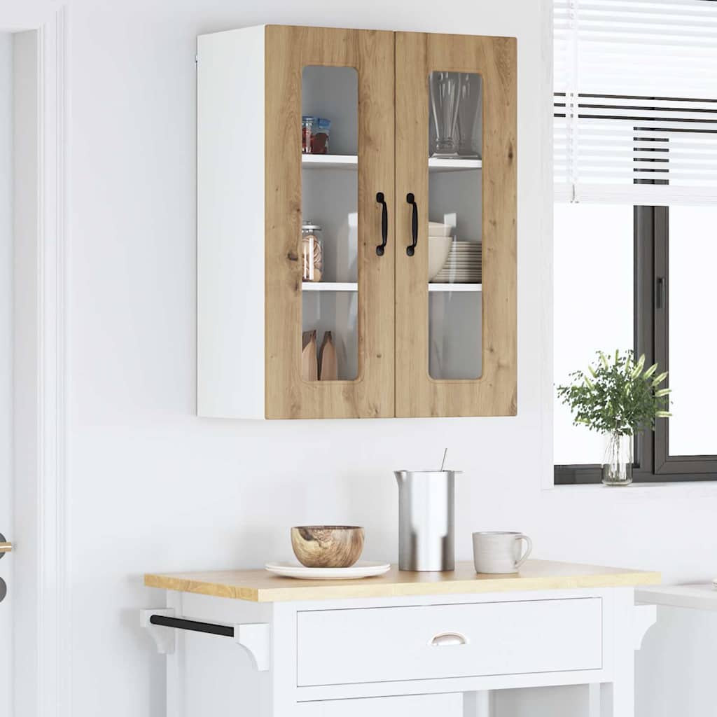 Dulap suspendat de bucatarie Stejar Artizanal 60 x 31 x 80 cm — imaginea 5