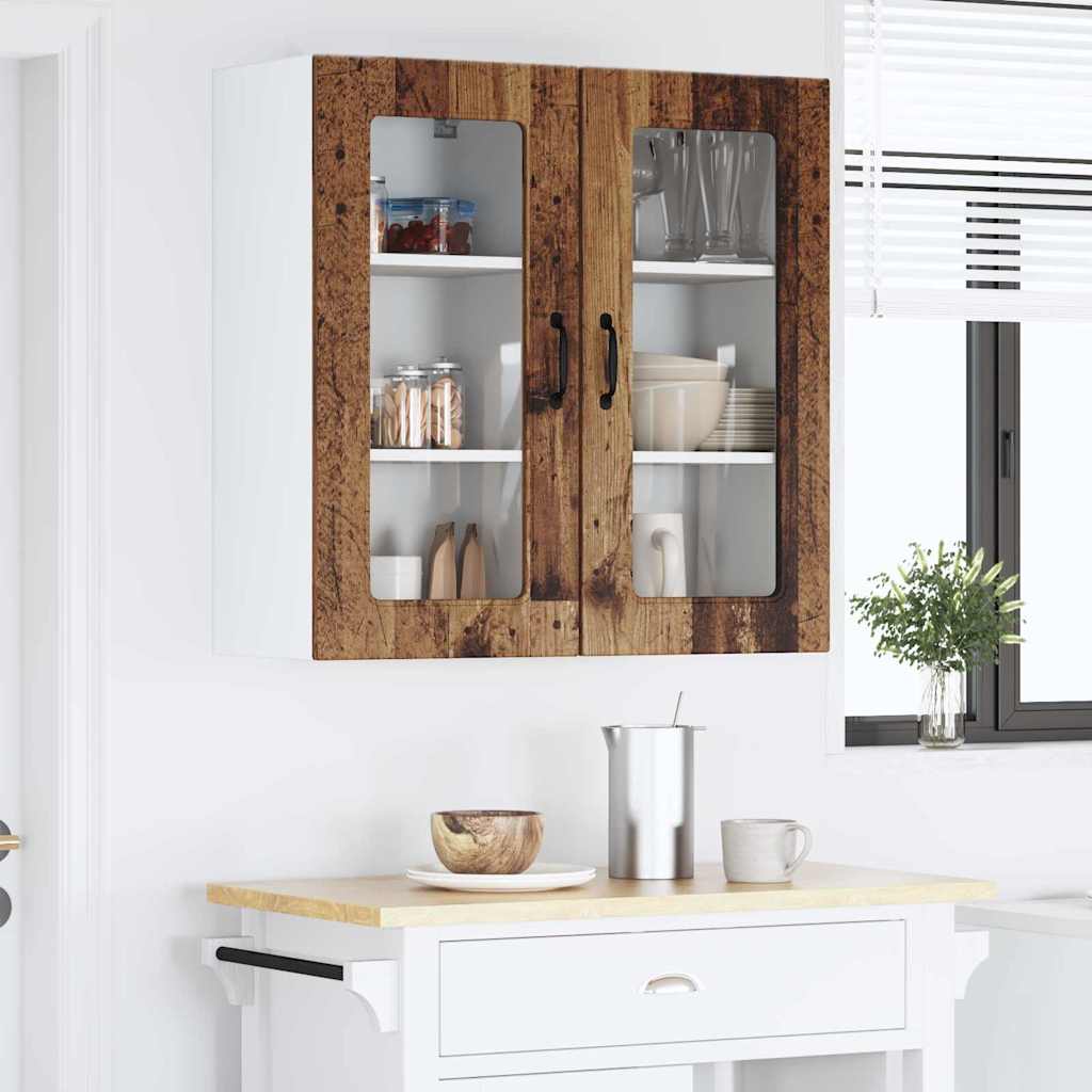 Dulap suspendat de bucatarie cu raft Lemn Vechi 40 x 31 x 80 cm — imaginea 5