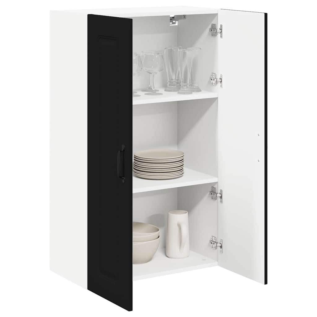 Dulap suspendat de bucatarie cu raft Negru 60 x 31 x 100 cm — imaginea 4