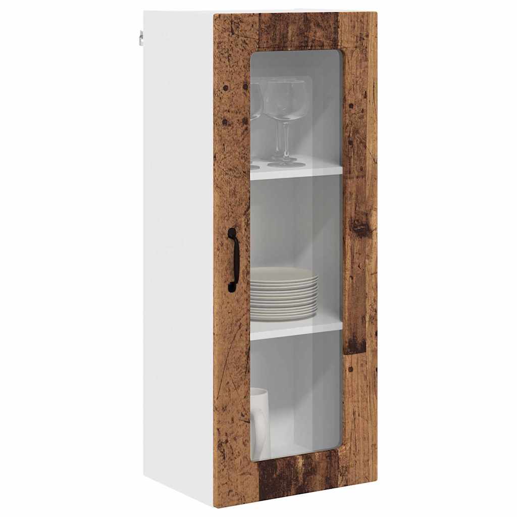 Dulap suspendat de bucatarie cu usa Lemn Vechi 40 x 31 x 100 cm — imaginea 4