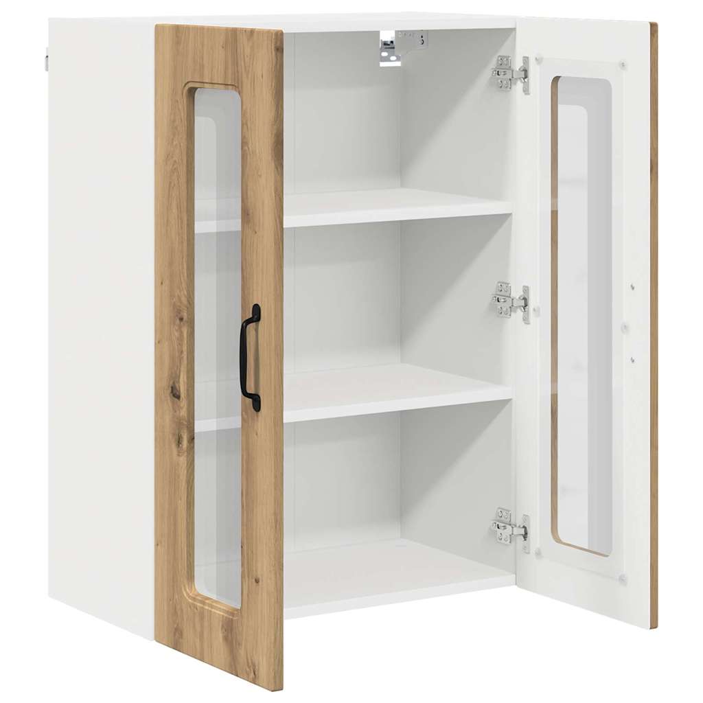 Dulap suspendat de bucatarie Stejar Artizanal 60 x 31 x 80 cm — imaginea 6