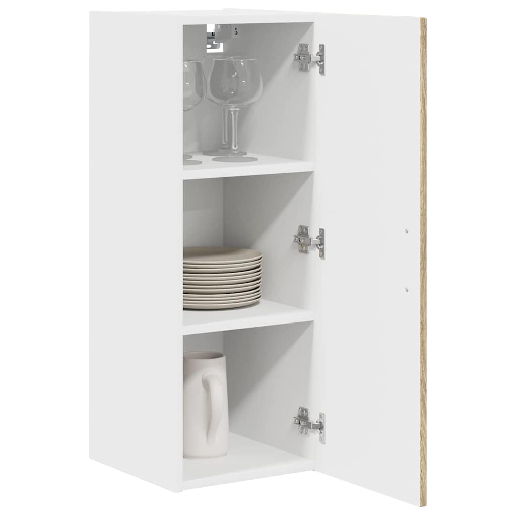 Dulap suspendat de bucatarie Stejar Sonoma 30 x 31 x 80 cm — imaginea 4