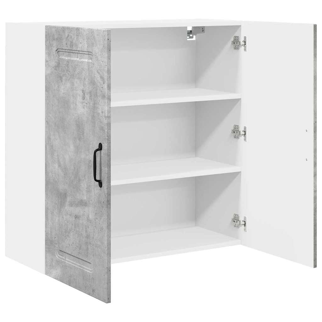 Dulap suspendat de bucatarie Gri din beton 80 x 31 x 80 cm — imaginea 6